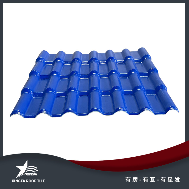 广州深蓝色合成树脂瓦 广州市政工程树脂瓦 运输便捷安装方便 广州树脂瓦厂家